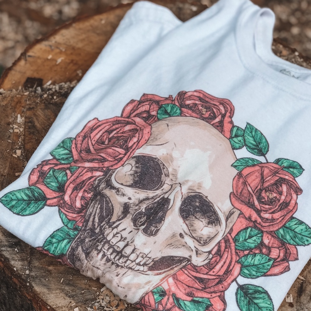 Skulls & Roses Graphic Tee